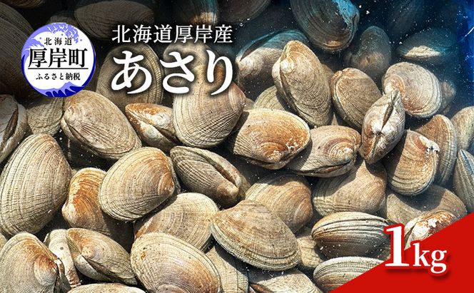北海道 厚岸産 あさり 1kg 魚貝類 海の幸 グルメ 大粒 肉厚 砂抜き済み 