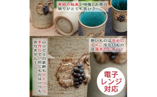 薩摩焼フリーカップ(2個・ペアセット)コップ カップ 食器 セット ペア 工芸品 伝統工芸 伝統工芸品 電子レンジ可 ギフト 贈答 プレゼント【わらべ工房】akn011-01