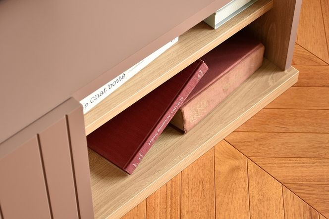 ロモ 160 ローボード BR【ブラウン 完成品 くすみカラー テレビ台 ワイド おしゃれ】(H062406)
