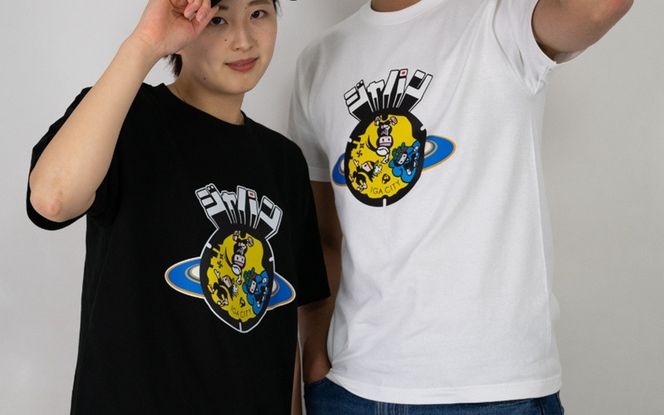 伊賀市 マンホールTシャツ 白【Sサイズ】 【jnud0001-1】