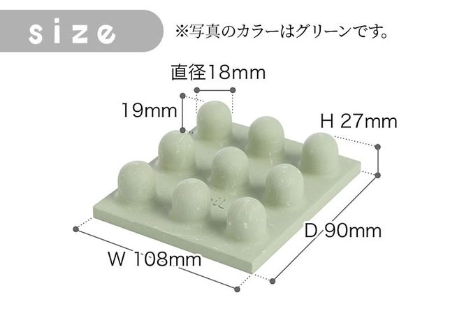 soil ドライングボード for ペットボトル【グリーン】日本製 ソイル 珪藻土 水滴 吸水 速乾 乾燥 水切り トレー スタンド アスベスト不使用 [珪藻土 乾燥剤 soil ソイル 調湿材 吸水 キッチン 水切り ボード 水ペットボトル 天日 乾燥 省スペース コンパクト]|drlz-120101b