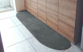 diw0021 北欧風キッチンマット ラグマットタイプ 45×150cm ゆりかご型 スチール 抗菌防臭 SEK 織人しきもの屋工房