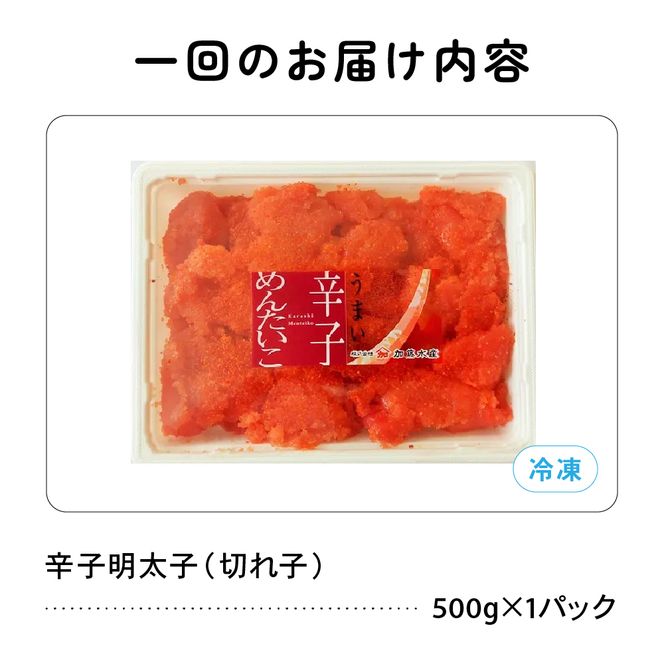 明太子 〈11月配送〉訳あり 辛子明太子 500g バラ子 切れ子R002-002-m11