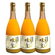 ZY6001n_果樹園紀の国 有田みかん ブランド ジュース 味皇（あじおう）720ml×3本 セット【和歌山 みかんジュース ミカンジュース ストレート 無添加 果汁100% 有田】