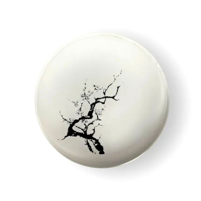 丸小皿  桜 純白（墨桜） ［NF274］ 303446_CU90102VC02