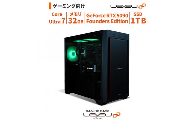 パソコン工房 4年間物損保証 ミニタワーゲーミングPC Core Ultra 7/5090 Founders Edition/No.407 322032_EE157