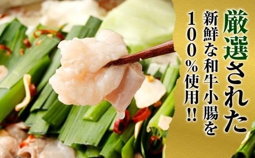 【2026年3月より順次発送予定】 特選 もつ鍋 セット 3人前 【お試しサイズ】 醤油スープ モツ もつ 小腸 醤油 ちゃんぽん麺 福岡県 香春町 冷凍