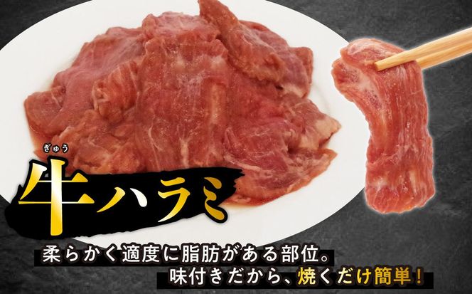 訳あり 味付け 牛 ハラミ 2.4kg （ 400g × 6パック ） 不揃い 日高昆布 使用 特製タレ漬 牛肉 はらみ 焼肉 バーベキュー 冷凍 北海道 新ひだか町