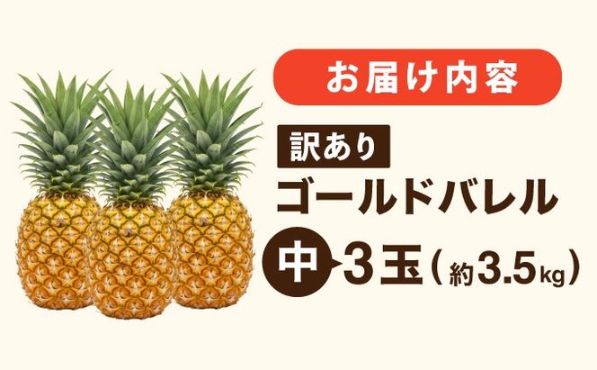 ≪5月上旬順次発送≫ 訳あり ゴールドバレル 中 3玉（約3.5kg） TP-19