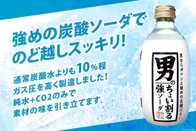 炭酸水 男のちょい割る ソーダ 300ml 24本 [イトウシャディ 静岡県 吉田町 22424297] 炭酸 強炭酸 炭酸飲料 飲料 飲み物 割る 炭酸ソーダ