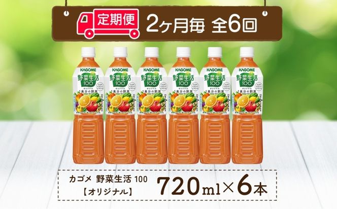 ns038-064　【定期便】2ヵ月毎全6回野菜生活100 オリジナル 720mlPET