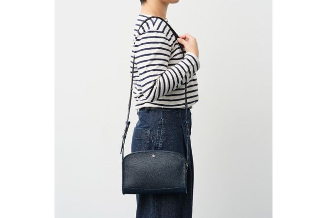 SOMES ショルダーバッグ （ブルー）RE-32 [ソメスサドル 北海道 砂川市 12260752-a] ソメス レディース 本革 革 革製品 革鞄 革バッグ 鞄 かばん レザー 斜めがけバッグ 斜めがけ