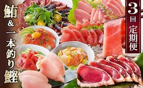 定期便(3ケ月)枕崎ふるさと納税　まぐろ&一本釣りかつお LL-6001 【1457813】