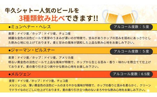 【 牛久市限定 コラボ 】 常陸牛 ( 焼肉用 ) ＆ 牛久シャトービール 3本 ( 茨城県共通返礼品 ) A4 A5 常陸牛 モモ バラ 食べ比べ 焼肉 牛肉 肉 牛久シャトー ビール お酒 クラフトビール [DL003us]
