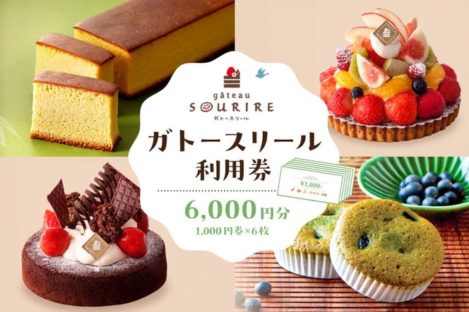 ガトースリール利用券（6,000円分）　【0108-003】