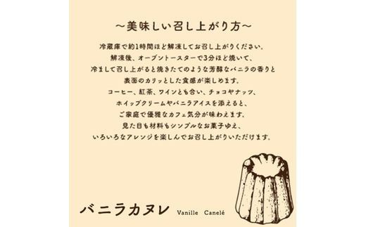 チェザート　バニラカヌレ《 焼き菓子 ラム酒 冷凍 スイーツ 人気 バニラ デザート お取り寄せ 送料無料 カヌレ お菓子 洋菓子 プレゼント プチギフト 美味しい おすすめ 》【2400H10301】