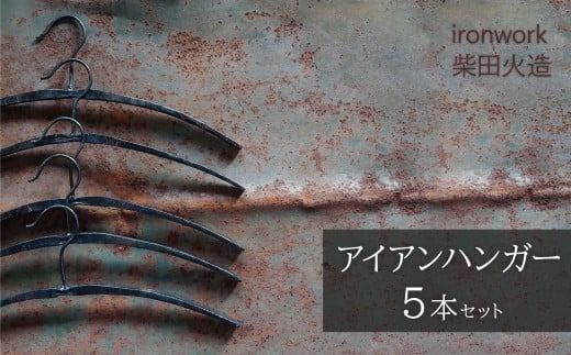 アイアンハンガー【5本セット】 雑貨 インテリア オシャレ 手作り ガレージ 倉庫 ベランダ H182-011