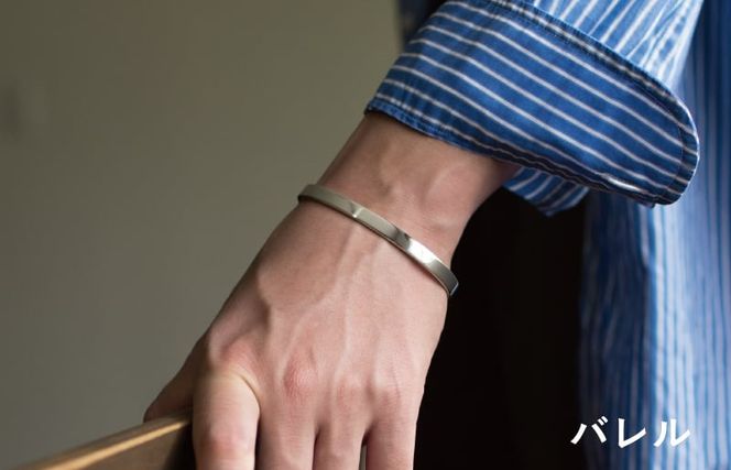 G3124-1 シルバー950 バングル（バレル研磨）