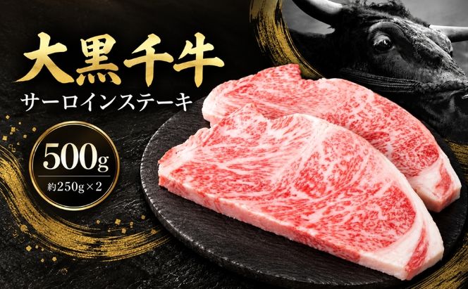 大黒千牛 サーロインステーキ 500g 約250g×2 黒毛和牛 和牛 サーロイン ステーキ 牛肉 牛 お肉 肉 ブランド牛 ステーキ肉 国産 冷凍 キャンプ BBQ アウトドア