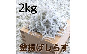 釜揚げしらす2kg(500g×4パック) / シラス 厳選 小分け 冷蔵便【dig207-r-2000】