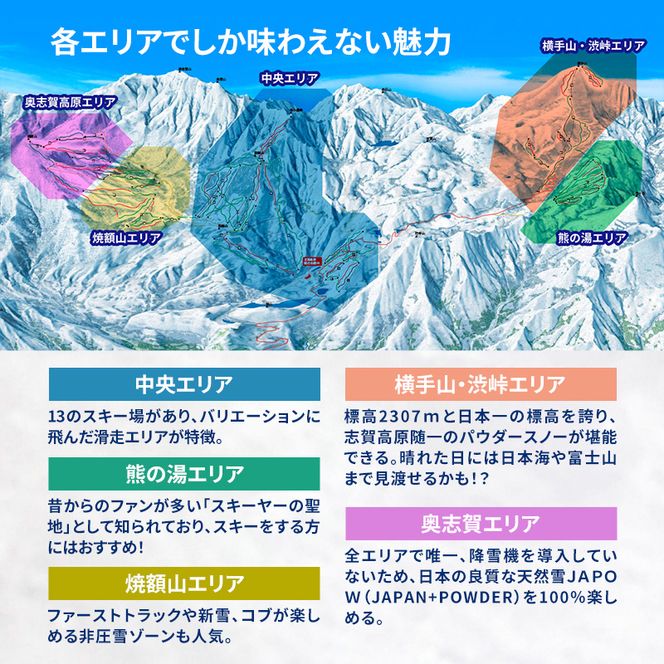 2026-27 志賀高原スキー場共通リフト券　1日券1枚 【スキー場 共通 リフト券 志賀高原 スキー スノーボード リフト チケット 志賀高原全山 アウトドア スポーツ 旅行 長野県 長野 】 