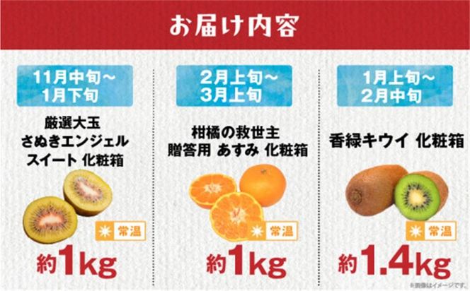 【ALL化粧箱】【12回毎月お届け】高松市自慢のフルーツ定期便【M】 372013_T006-777J