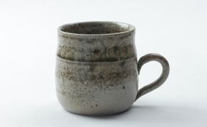 寒風須恵器 把手付カップ（三浦雅人：作） 工芸品 食器 マグカップ 