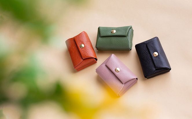豊岡工房 牛革 縫わない財布（4231）キャメル / ミニ財布 コンパクトサイズ 丈夫 耐久性 柔らかい シュリンク牛革 メンズ レディース 財布 さいふ サイフ 国産 日本製 小田清株式会社