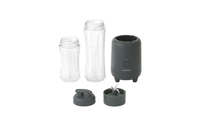 ボトルブレンダー IBB-601-H ダークグレー アイリスオーヤマ 電動ミキサー ジュースミキサー ミキサー ボトル ジューサー ブレンダー 氷も砕ける 食欲の秋特集 