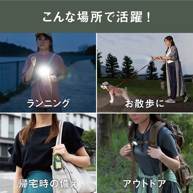 musashi WRC-25GB 充電式 ぴかりミニライト[ディープグリーン/ブルー]《 充電式 LED スーパーフラッシュライト ライト 防水 アウトドア 防犯 災害 》【2400O10832_02】