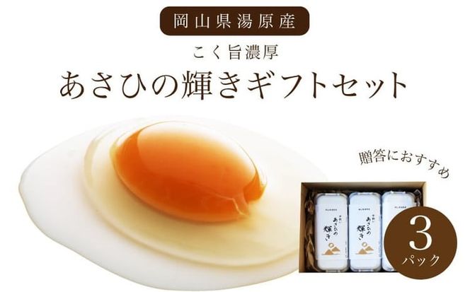 卵 あさひの輝き ギフトセット 30個（10個×3パック） 岡山県真庭市産 産地直送 【配送不可地域：北海道／沖縄県／離島】 tamago001 【jujy018-01】