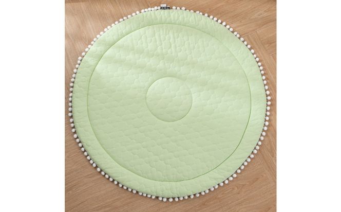 綿100％ サニーマット ベビーマット  赤ちゃんマット【抹茶ミルク】 ｜ 仙台市 子供用寝具 オーガニック 安全素材 ギフト 高品質 快適サポート 041009_HX004VC04
