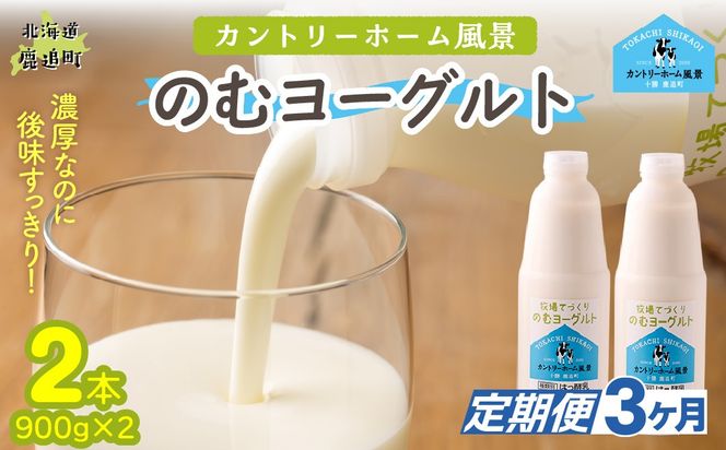 【定期3ヶ月】のむヨーグルト 900g ×2 SKB032