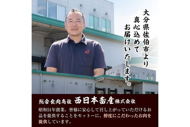 大分県産 豚バラ スライス (計1kg・500g×2P) 小分け 豚肉 豚バラ スライス 焼肉 おかず 豚丼 惣菜 大分県 佐伯市【BD199】【西日本畜産 (株)】