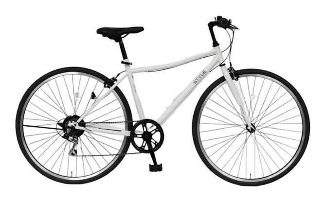 099X345-1 STYLE KIX  クロスバイク276 マットホワイト【27型 自転車 完成品 組み立て不要 アウトドア サイクリング じてんしゃ 通勤 通学 新生活】