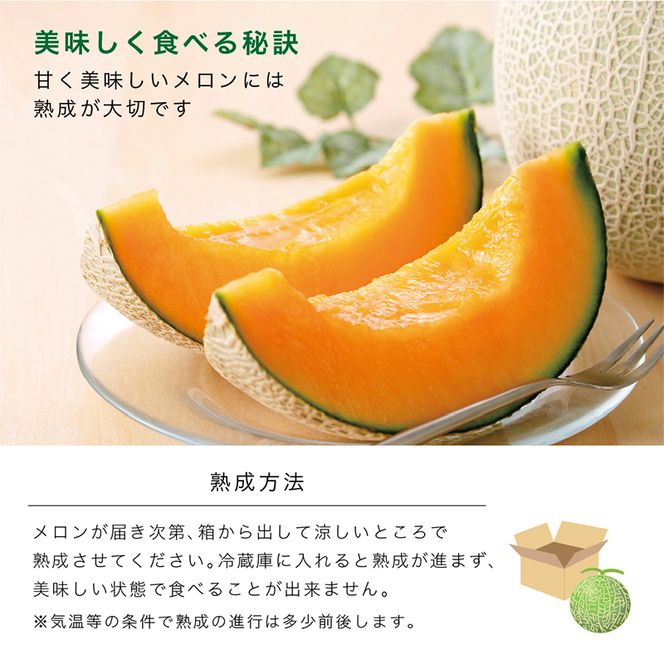 【2026年夏発送】〈桐箱入〉富良野メロン 山部の絶品『鳳凰』3L 2玉 計4kg以上 メロン 大玉 赤肉 北海道