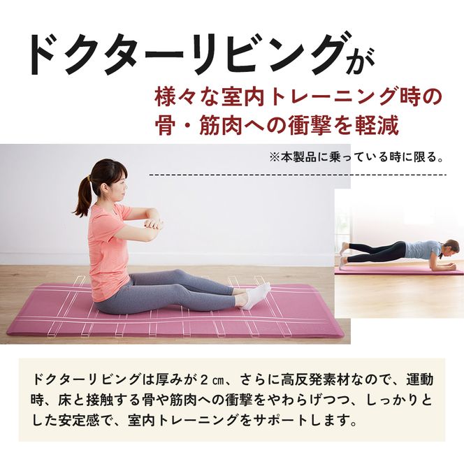 [ ドクターリビング ] トレーニング冊子付き ヨガマット トレーニングマット アサヒ軽金属