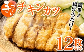 手作り チキンカツ 12枚セット (3枚×4パック) 若どり 若とり ムネ肉 むね肉 生パン粉 手作り パック おかず 惣菜 夕食 冷凍 熊本県 八代市