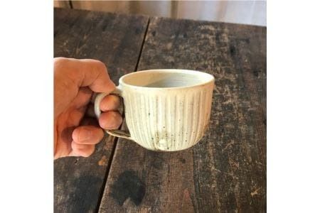 【 アイボリー & アイアン ブラック 】 スープ マグカップ ペア セット 糸島市 / うつわと手仕事の店 研 器 陶器 食器 スープマグ クラフト 手作り [ARD019] 器 陶器 食器 クラフト 手作り マグ ボウル 陶磁器 うつわ おしゃれ