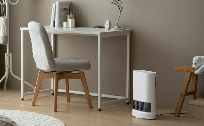 大風量セラミックファンヒーター 首ふり ACH-LDSW12A-Wホワイト アイリスオーヤマ 速暖 コンパクト リビング 子ども部屋 おしゃれ シンプル 暖房 冬 暖房器具 セラミックヒーター ファンヒーター ヒーター メカ式