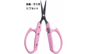 N-51 ぶどうお手入れ鋏先細そり刃12丁セット