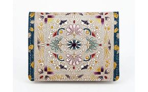 【文庫屋大関】箱まち小銭入れ　黄金のタピ【皮革工芸品】 ファッション小物 財布 民芸品 