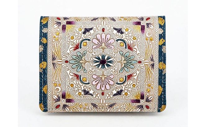 【文庫屋大関】箱まち小銭入れ　黄金のタピ【皮革工芸品】 ファッション小物 財布 民芸品 