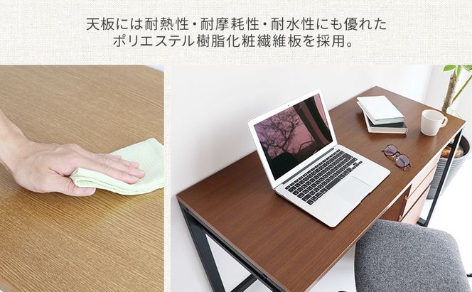 ワークデスク Work Desk Trance ヴィンテージナチュラル オープン棚付き 市場家具