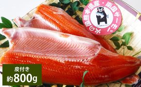 南国サーモン 約800g 皮付き 200g×4個 サーモン 鮭 サケ さけ 刺身 焼き鮭 魚 魚介 冷蔵 熊本県 上天草市 【2026年3月上旬～4月下旬迄発送予定】