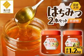 【北海道滝川産】高見養蜂場の純粋はちみつ(菩提樹、シナの木600g×2本)｜国産 日本製 天然 無添加 純粋 非加熱 生はちみつ ミツバチ ハニー 栄養 健康 美容 ビタミン ミネラル 抗生物質 プロポリス アミノ酸 濃厚 ギフト 贈答