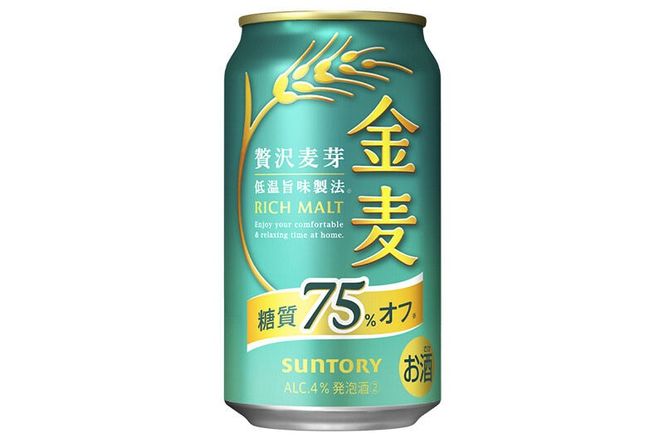 《最短翌日発送》サントリー 金麦糖質75％オフ ＜350ml×24缶＞ [最短翌日発送 お酒 ビール 金麦 糖質オフ サントリー suntory]|10_omr-082401