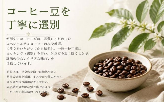 【注文後焙煎】自家焙煎コーヒー豆「季節のコーヒー」おまかせ２種類・各200g（中深煎り）・スペシャルティコーヒー KG001