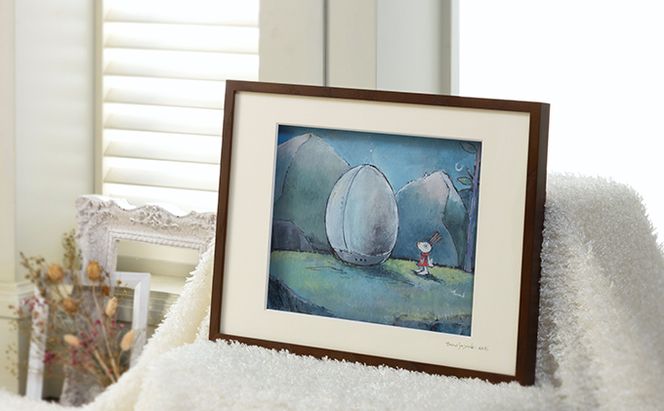 Harry＆Marie 名画 シリーズ(1)「ハリーからの便り」ハリーマリー ジクレー 絵画 インテリア アート 額装入り ファンタジー ジークレー 作品