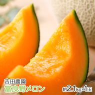【2026年8月下旬より発送】北海道 富良野 メロン 赤肉 約2.1kg×1玉 (吉田農園) メロン フルーツ 果物 新鮮 甘い 贈り物 ギフト 道産 ジューシー おやつ ふらの ブランド 夏